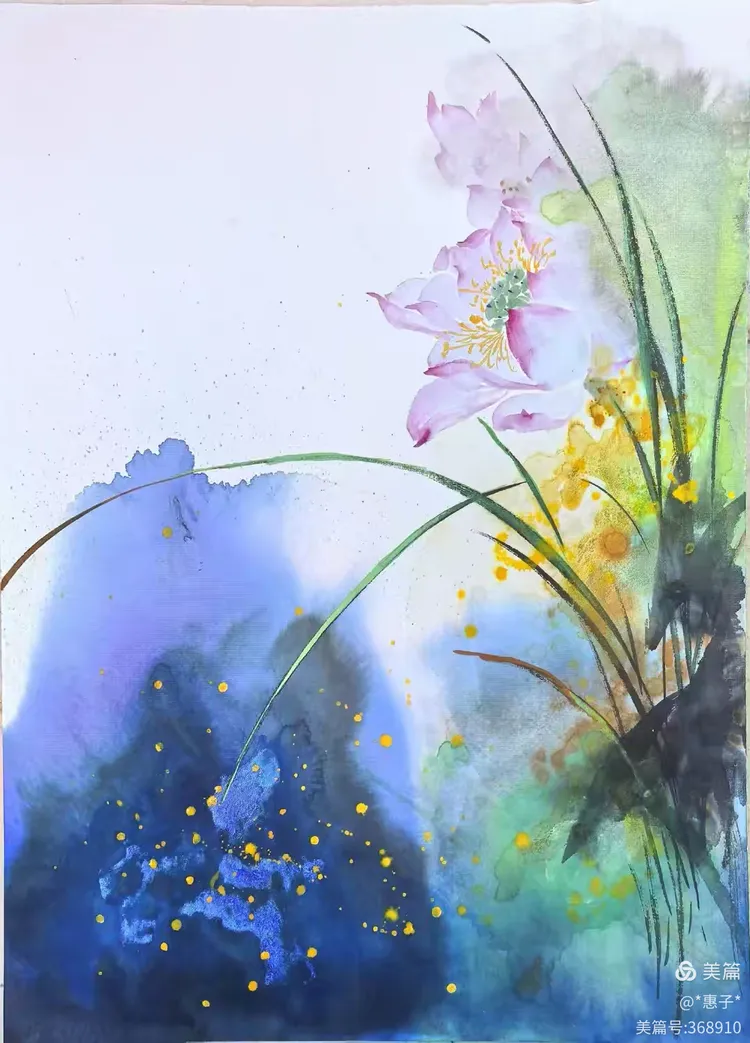 国画荷花(欣赏老师课件)三